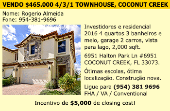 Townhouse em Coconut Creek