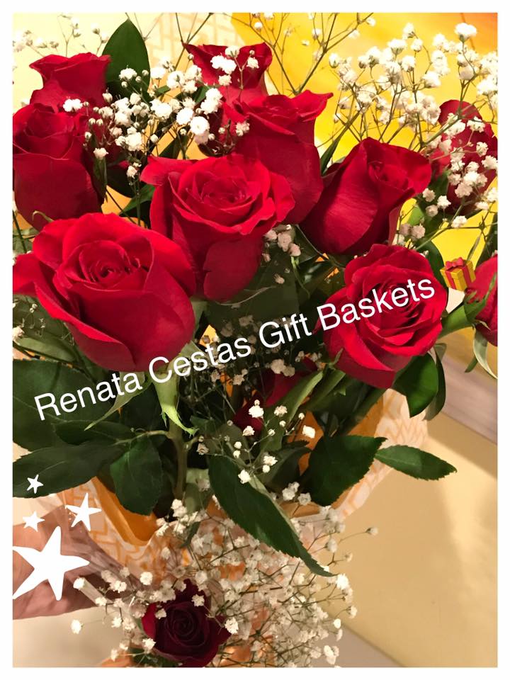 Lindas Cestas , Flores, Telemensagem, Bolo e Brigadeiros