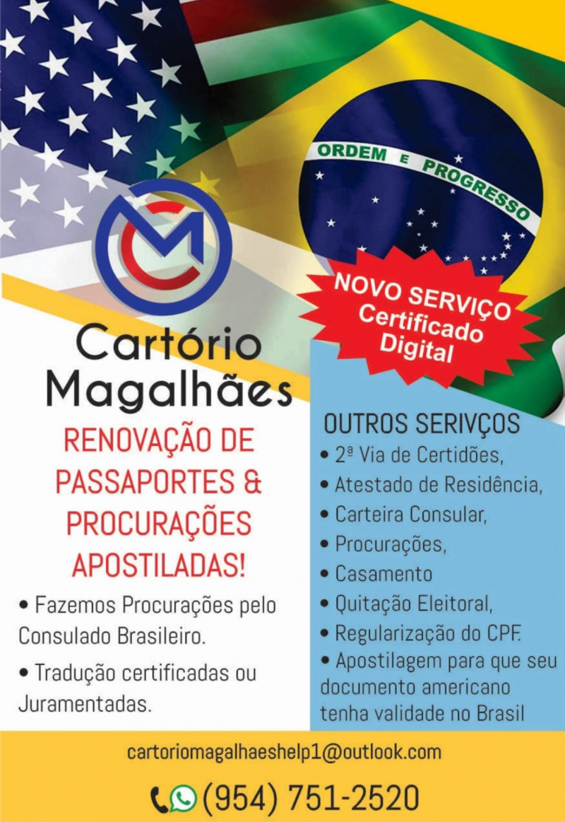 Cartório Magalhães a Sua Disposiçao (954) 751-2520