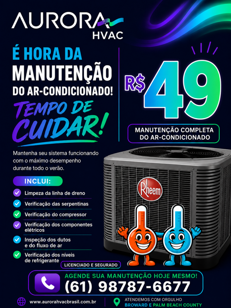 Ar-condicionado preparado para o verão ? Tune-up somente 49$