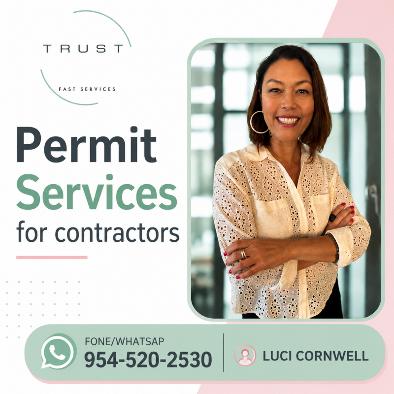 Atenção contractors! Permit Services