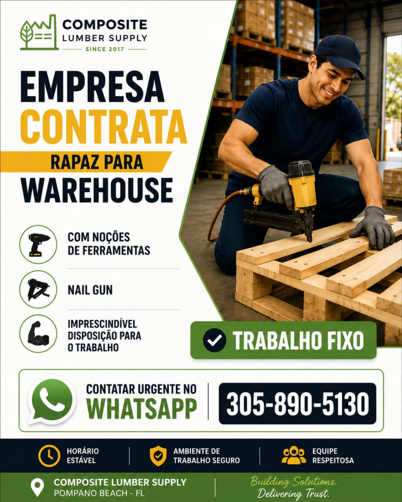 Aux Warehouse - Emprego Fixo