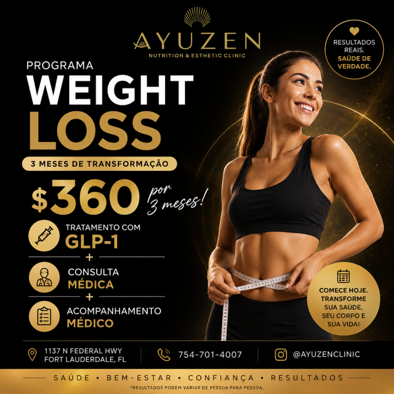 Programa de Emagrecimento 3 Meses – $360
