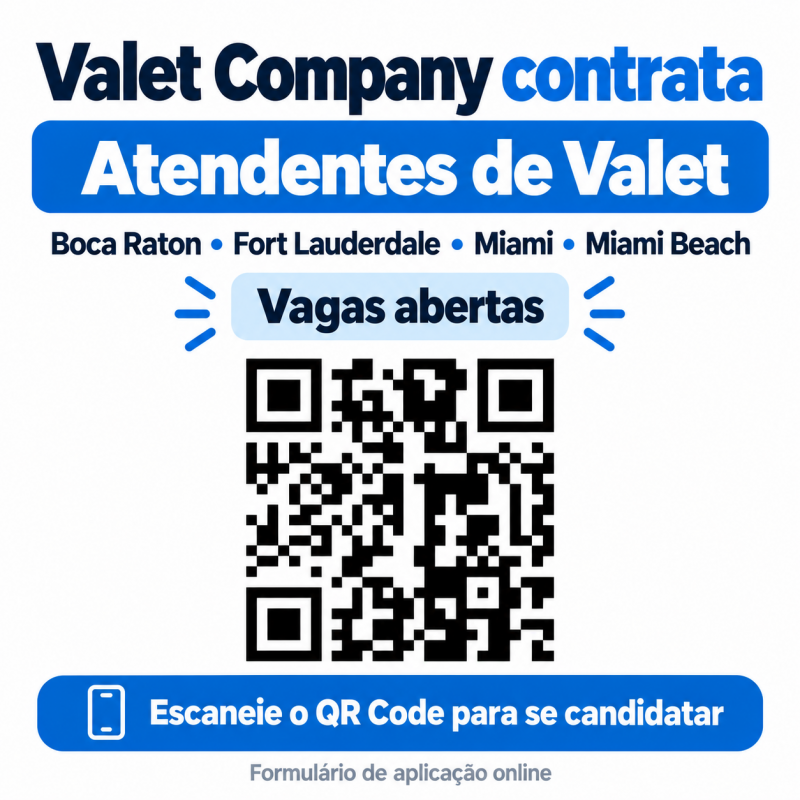 Atendentes de Valet – Vagas no Sul da Flórida