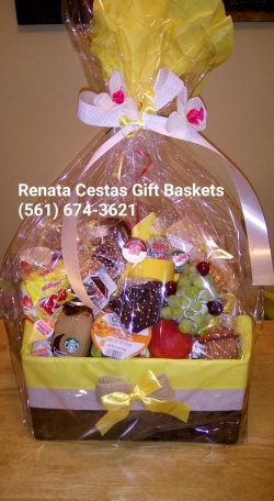 Lindas Cestas , Flores, Telemensagem, Bolo e Brigadeiros