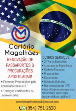 Cartório Magalhães- (954) 7512520