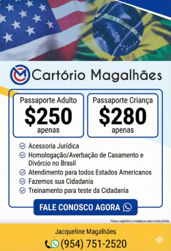 Cartorio Magalhaes - (954) 7512520 - Jacqueline