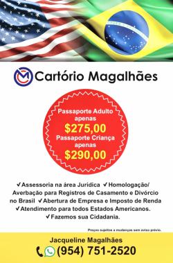 Cartório Magalhães- (954) 7512520