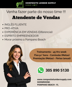 Atendente de Vendas - Salario + comissao + premios...