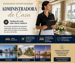 Vaga Para Administradora de Casa