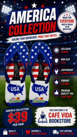 Chinelos personalizados da Copa do Mundo