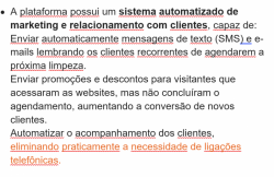 Excelente oportunidade para adquirir uma empresa de limpeza residencial consolidada, altamente automatizada e com grande potencial de crescimento.